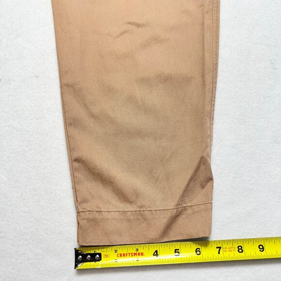 a.n.a. Women's Highest-Rise Tapered Leg Maple Brown Pleated Pants Size 12 NWT - Picture 10 of 11